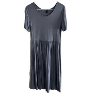 Db Moon Women’s Midi Dress Flowy with Pockets Short Sleeve Size Large